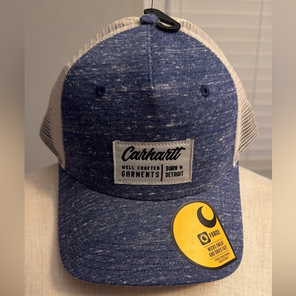 Carhartt Heathered Blue and White Trucker Hat